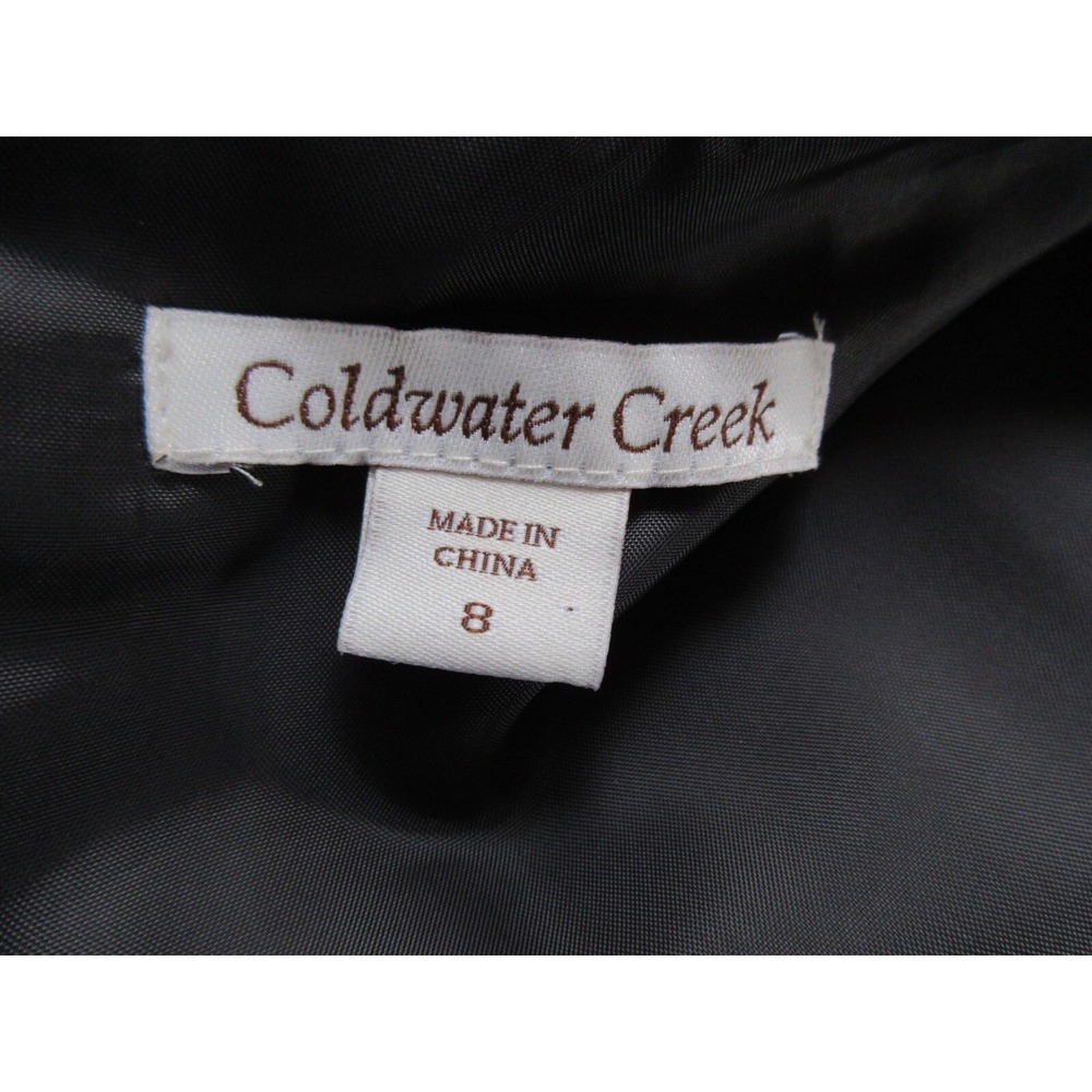 Coldwater Creek Gray Lined Dress Size 8 Sequin & Pintuck Details - Picture 8 of 8